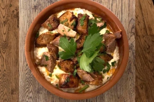 Yogurt marinated skewers